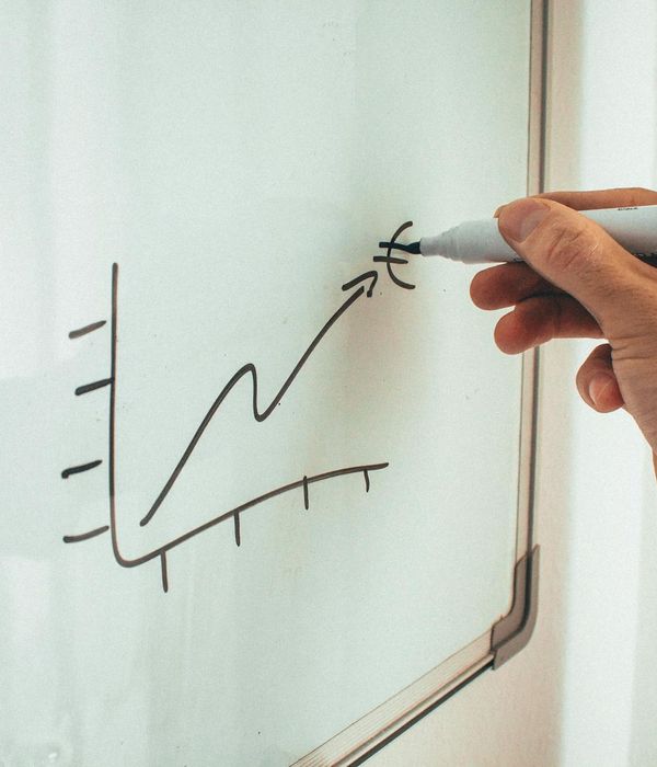 Investment portfolio growth chart showing upward trend analysis